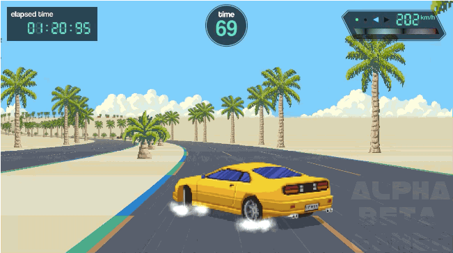 New trending GIF tagged gaming pixel car retro…