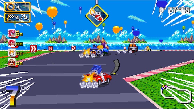 Um fã criou um jogo de corrida do Sonic - Sonic Drift 16 bits